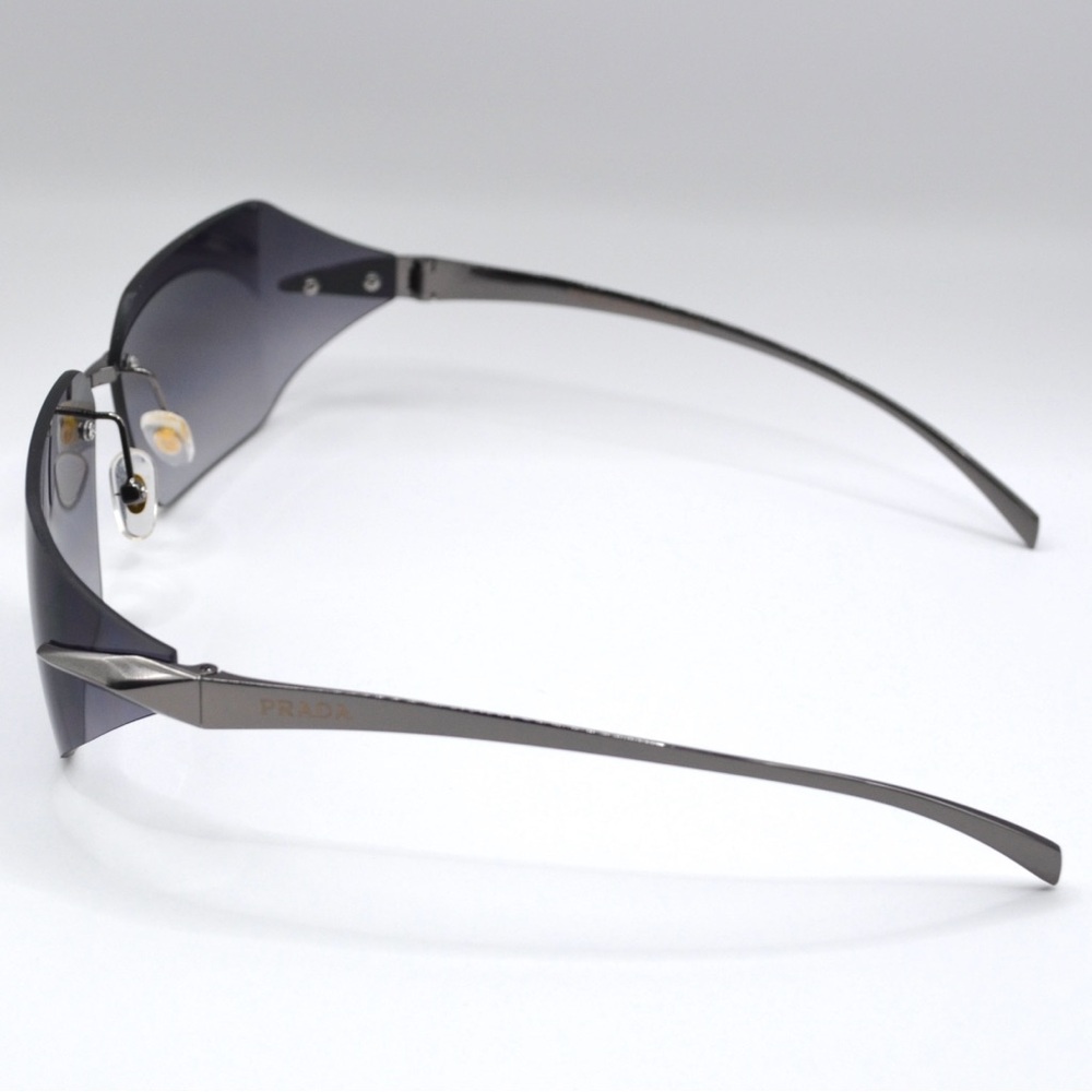Prada Women’s Rimless Sunglasses | Silver | Minor Unnoticeable Scratch | New - Picture 4 of 14